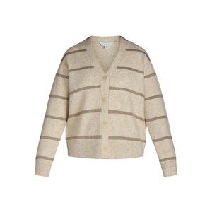 Time and Tru Women's and Women's Plus Metallic Striped Cardigan Sweater L 12-14